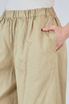 wide trousers in washed cotton twill - COMME des GARÇONS - COMME des GARÇONS 
