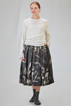 long and lean t-shirt in tricot polyester knit and polyester tulle - COMME des GARÇONS - COMME des GARÇONS 