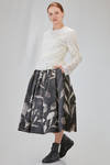 long and lean t-shirt in tricot polyester knit and polyester tulle - COMME des GARÇONS - COMME des GARÇONS 
