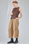 hip-lenght gilet, slightly slim, in washed silk satin - RISA NAKAMURA 