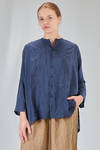 giacca/camicia lunga e ampia in satin di seta lavata - RISA NAKAMURA 