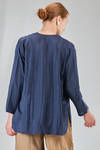 giacca/camicia lunga e ampia in satin di seta lavata - RISA NAKAMURA 