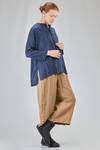 giacca/camicia lunga e ampia in satin di seta lavata - RISA NAKAMURA 