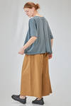 long and wide t-shirt in plain cotton knit - KNIT KNIT 