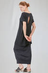 long and wide t-shirt in ribbed cotton knit - KNIT KNIT 