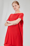long and wide t-shirt in ribbed cotton knit - KNIT KNIT 