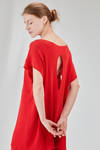 long and wide t-shirt in ribbed cotton knit - KNIT KNIT 
