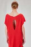 long and wide t-shirt in ribbed cotton knit - KNIT KNIT 