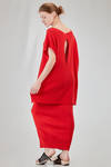 long and wide t-shirt in ribbed cotton knit - KNIT KNIT 