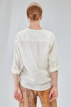 long and wide shirt in light washed cotton muslin - 6167 STUDIO SHIRT 