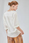 long and wide shirt in light washed cotton muslin - 6167 STUDIO SHIRT 