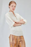 long and wide shirt in light washed cotton muslin - 6167 STUDIO SHIRT 