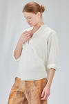 long and wide shirt in light washed cotton muslin - 6167 STUDIO SHIRT 