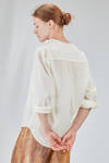 long and wide shirt in light washed cotton muslin - 6167 STUDIO SHIRT 