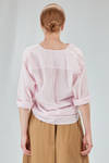 long and wide shirt in light washed cotton muslin - 6167 STUDIO SHIRT 