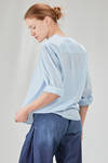 long and wide shirt in light washed cotton muslin - 6167 STUDIO SHIRT 