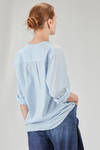 long and wide shirt in light washed cotton muslin - 6167 STUDIO SHIRT 