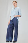 long and wide shirt in light washed cotton muslin - 6167 STUDIO SHIRT 