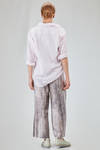 camicia lunga e ampia in popeline millerighe leggerissimo di cotone lavato - 6167 STUDIO SHIRT 