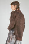 long and soft sweater in over-dyed and melange new wool and silk slub-knit - AVANT TOI 