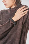 long and soft sweater in over-dyed and melange new wool and silk slub-knit - AVANT TOI 