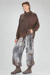 long and soft sweater in over-dyed and melange new wool and silk slub-knit - AVANT TOI 