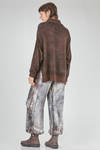 long and soft sweater in over-dyed and melange new wool and silk slub-knit - AVANT TOI 