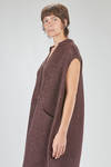 longuette jumpsuit, wide, in basketweave nylon, mohair, viscose, wool, textile paper and cotton knit - BOBOUTIC 