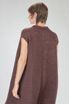 longuette jumpsuit, wide, in basketweave nylon, mohair, viscose, wool, textile paper and cotton knit - BOBOUTIC 