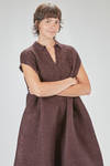 longuette jumpsuit, wide, in basketweave nylon, mohair, viscose, wool, textile paper and cotton knit - BOBOUTIC 