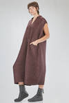 longuette jumpsuit, wide, in basketweave nylon, mohair, viscose, wool, textile paper and cotton knit - BOBOUTIC 
