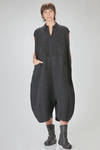 longuette jumpsuit, wide, in basketweave nylon, mohair, viscose, wool, textile paper and cotton knit - BOBOUTIC 
