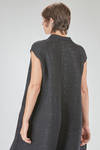 longuette jumpsuit, wide, in basketweave nylon, mohair, viscose, wool, textile paper and cotton knit - BOBOUTIC 