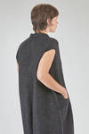 longuette jumpsuit, wide, in basketweave nylon, mohair, viscose, wool, textile paper and cotton knit - BOBOUTIC 