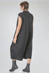 longuette jumpsuit, wide, in basketweave nylon, mohair, viscose, wool, textile paper and cotton knit - BOBOUTIC 