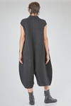 longuette jumpsuit, wide, in basketweave nylon, mohair, viscose, wool, textile paper and cotton knit - BOBOUTIC 