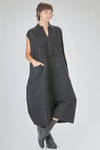 longuette jumpsuit, wide, in basketweave nylon, mohair, viscose, wool, textile paper and cotton knit - BOBOUTIC 