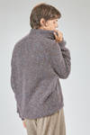 maglia lunga e ampia in maglia bouclé di cachemire e seta multicolor - BOBOUTIC 