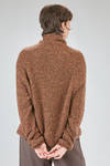 maglia lunga e ampia in maglia bouclé di cachemire e seta multicolor - BOBOUTIC 