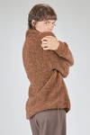 maglia lunga e ampia in maglia bouclé di cachemire e seta multicolor - BOBOUTIC 