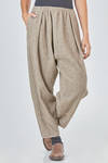 wide trousers in tweed style basketweave wool, cashmere, cotton and nylon knit - BOBOUTIC 