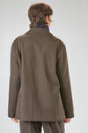 long and straight shirt/jacket in heavy cotton twill - CINI 