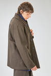 long and straight shirt/jacket in heavy cotton twill - CINI 