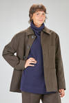 long and straight shirt/jacket in heavy cotton twill - CINI 