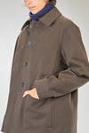 long and straight shirt/jacket in heavy cotton twill - CINI 