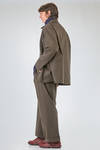 long and straight shirt/jacket in heavy cotton twill - CINI 