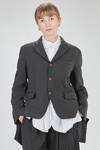 giacca al fianco, lievemente sfiancata, in tela techno di poliestere lavato - COMME des GARÇONS - COMME des GARÇONS 