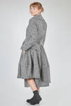 giacca al fianco, asimmetrica, in tweed sfumato di lana e nylon - COMME des GARÇONS - COMME des GARÇONS 