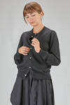 cardigan al fianco, morbido, in maglia rasata di lana - COMME des GARÇONS - COMME des GARÇONS 