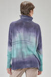 maglia lunga e ampia in garza rasata di cachemire stampata - F-CASHMERE by FISSORE 